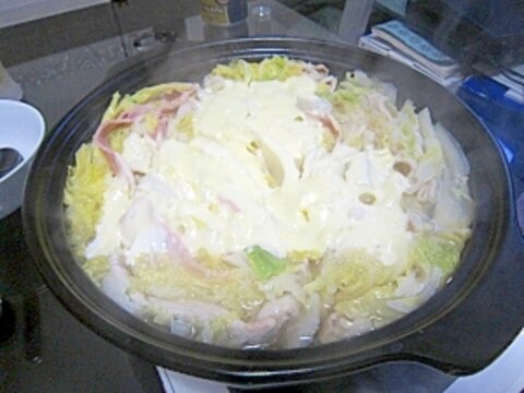 白菜と豚肉ベーコン鍋